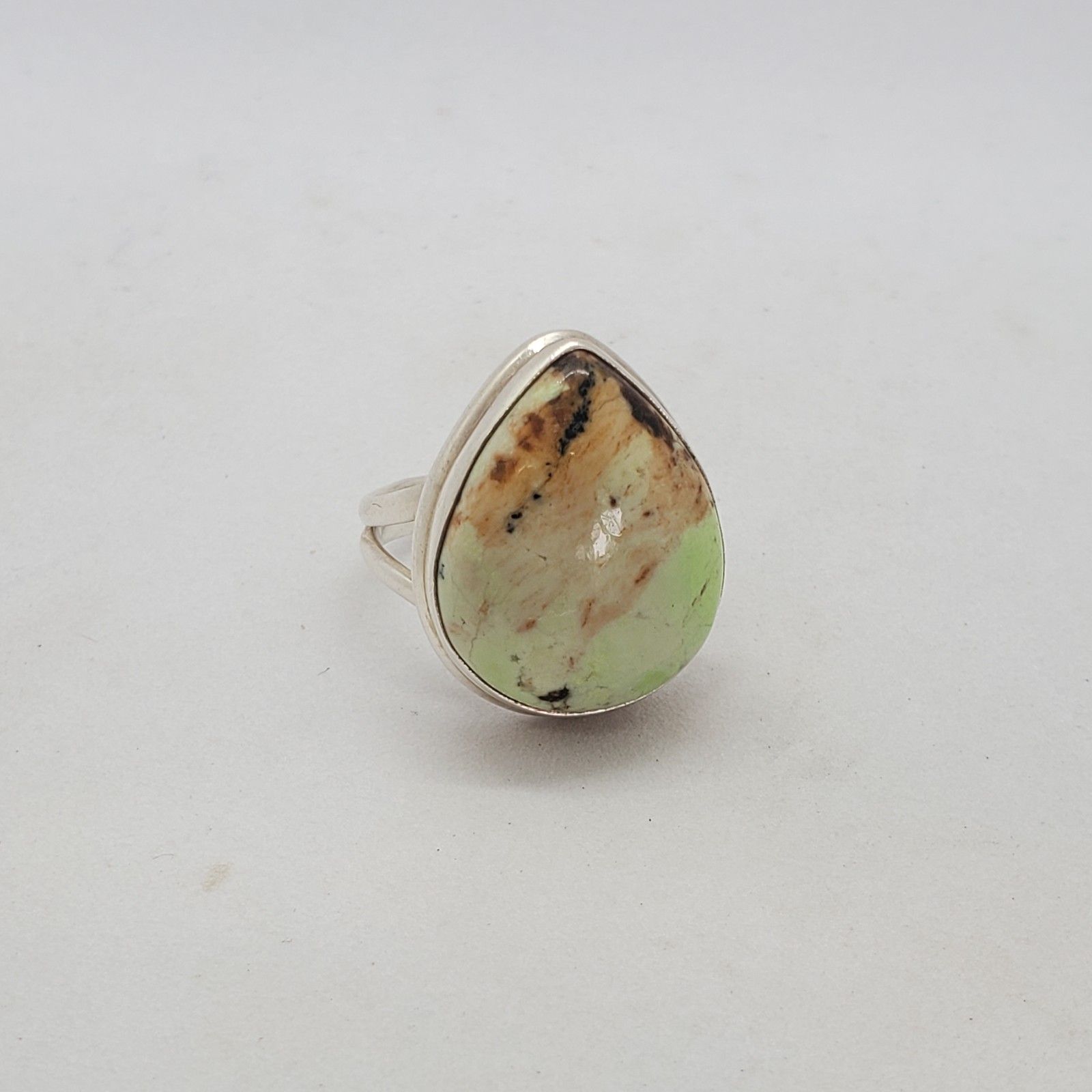 Sterling Silver Jasper Size 7 Ring 925
